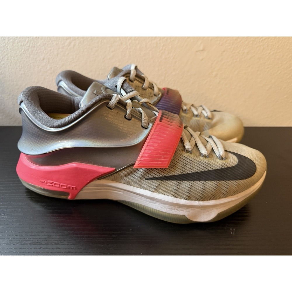 Nike KD VII 7 All Star Pure Platinum Gray Pink Size 10 Men's Basketball Shoes